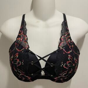 La Senza Brand Beyond Sexy Push Up Bra Black Lace 32B